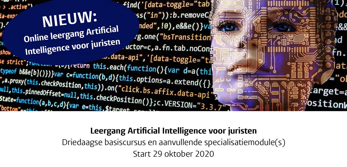 Introductie online leergang Artificial Intelligence voor juristen