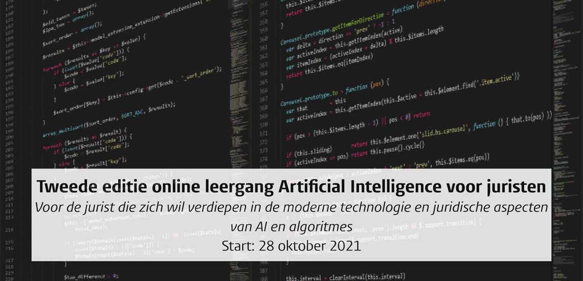 leergang AI voor juristen 2021